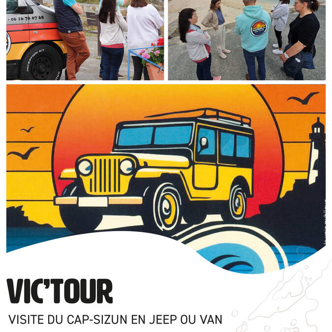 VIC'TOUR, visite guidée du Cap-Sizun en jeep ou van